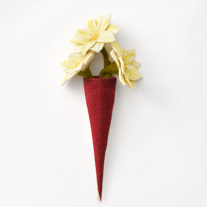 Felt Hanging Wall Vase