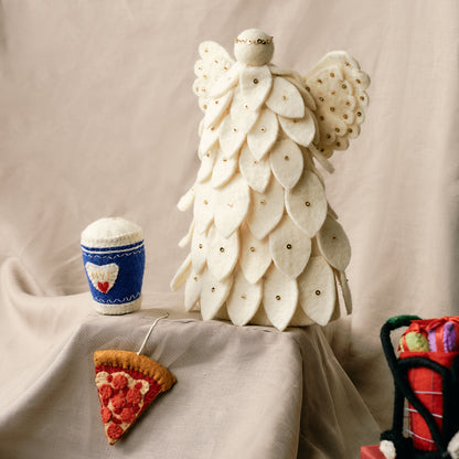 Felt Pizza Ornament