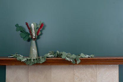 Felt Winterberry Ilex Stem