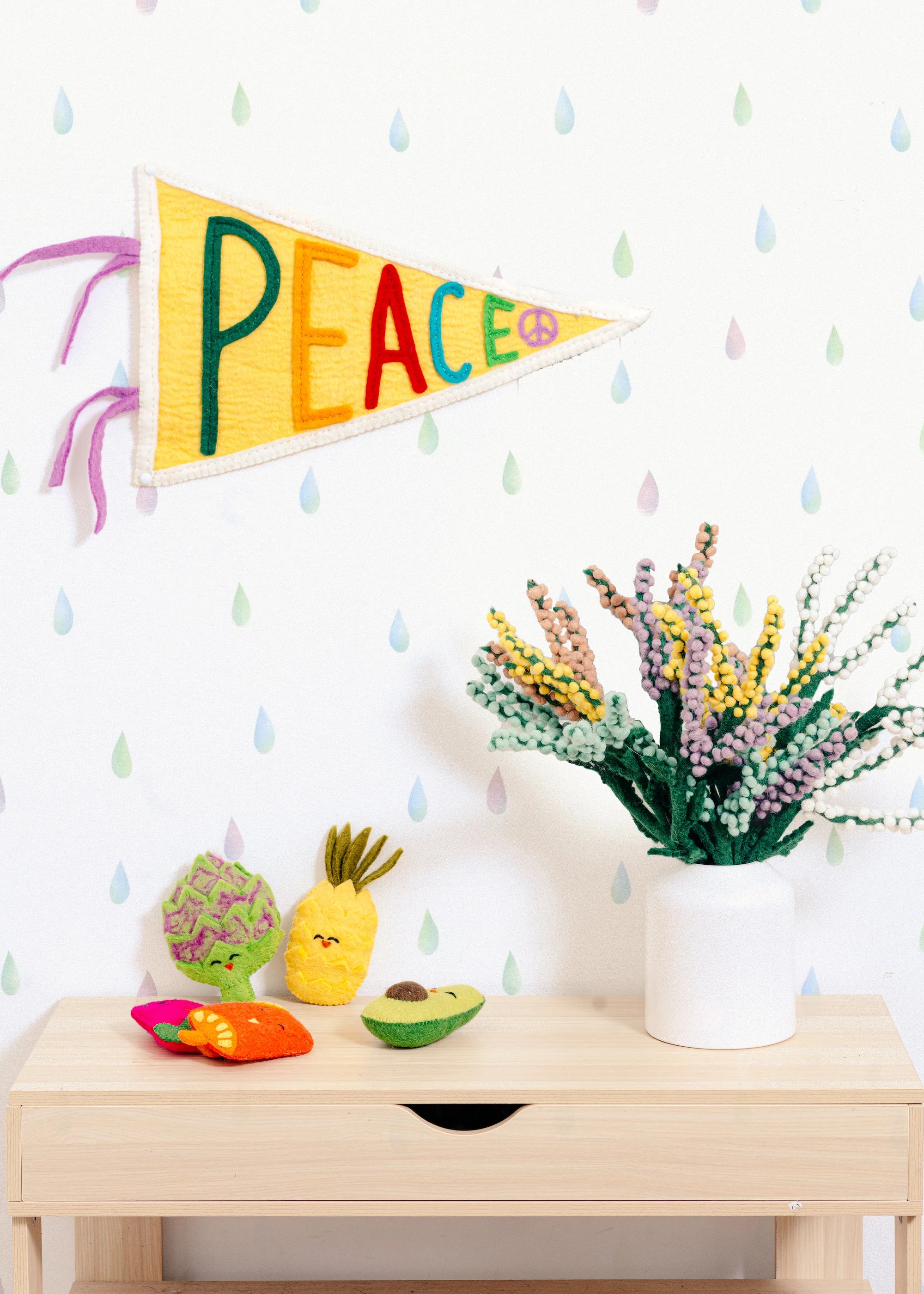 Felt Peace Pennant