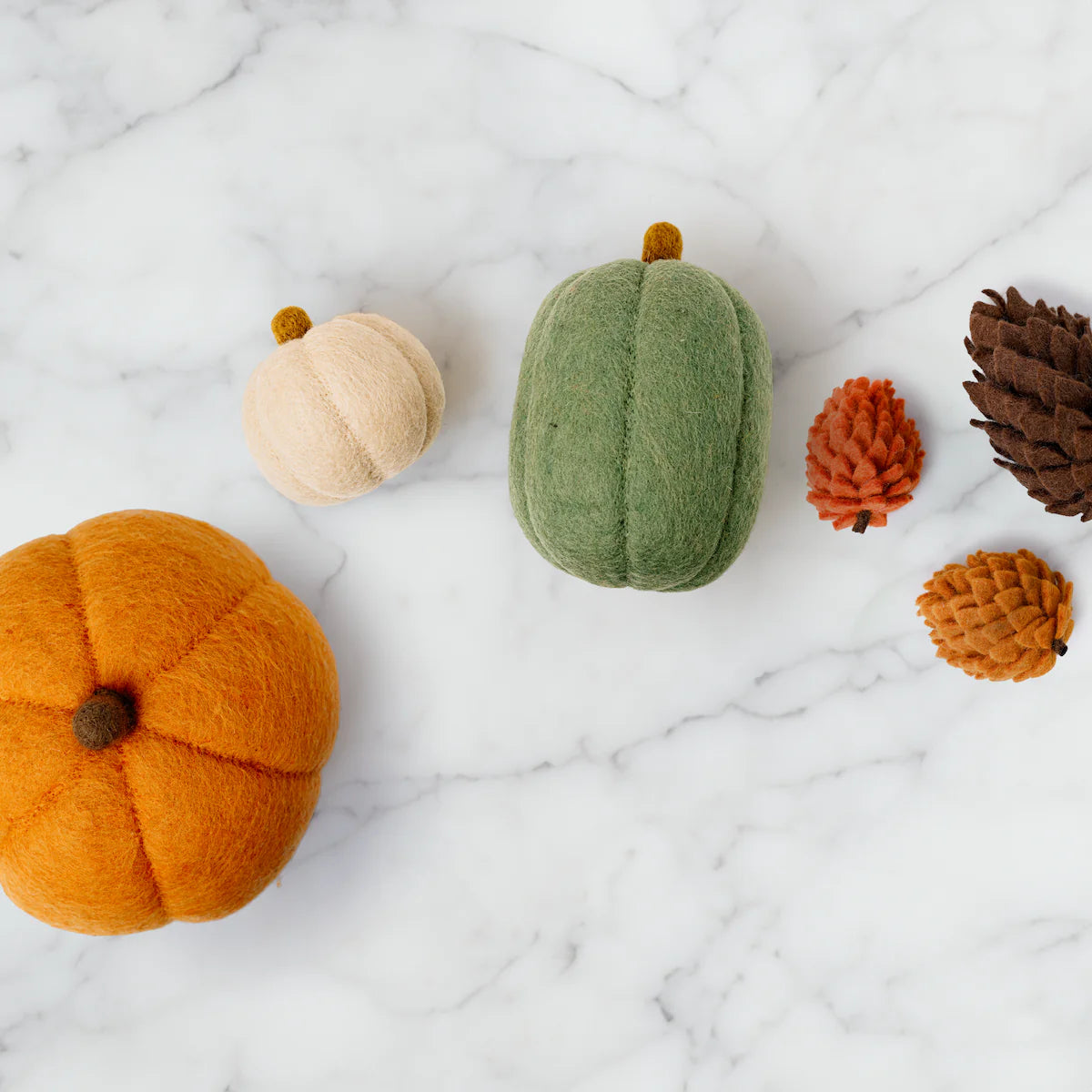 Felt Pinecones, Set of 3