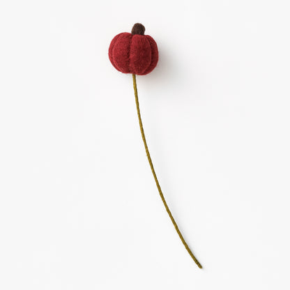 Felt Pumpkin Accent Stem