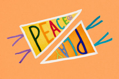Felt Peace Pennant