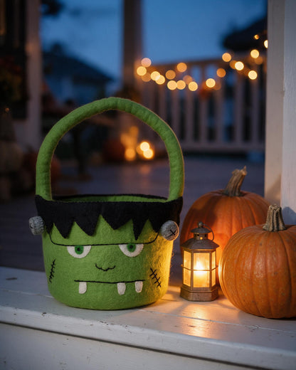 Felt Monster Halloween Bucket