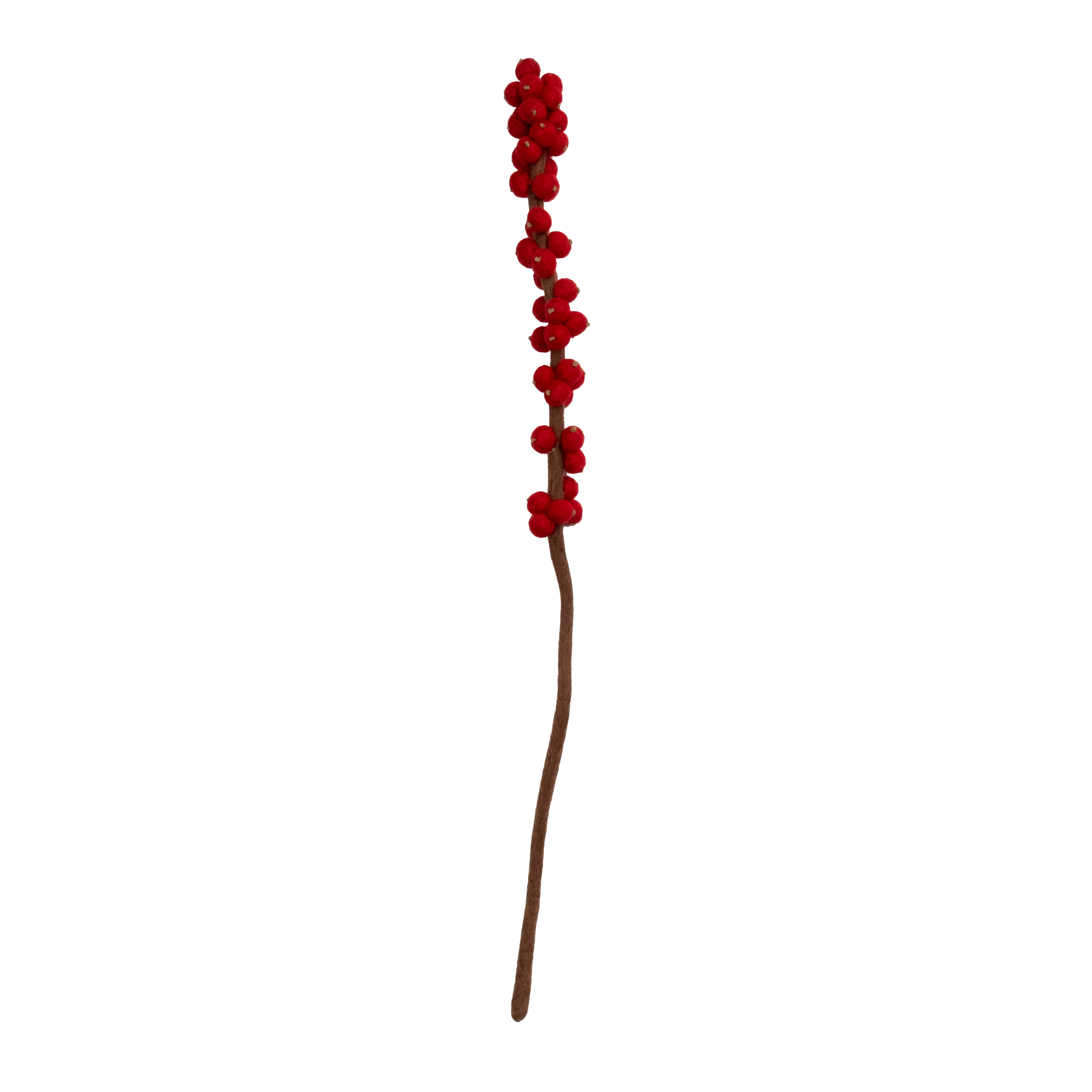 Felt Winterberry Ilex Stem
