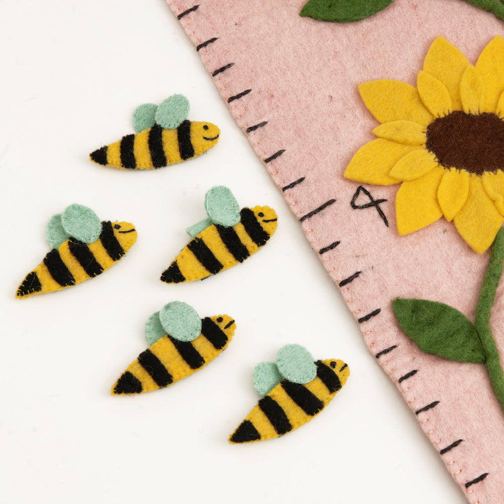 Felt Sunflower Growth Chart Growth Chart + Marker