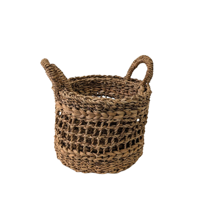 Open Weave Storage Basket Set of 2