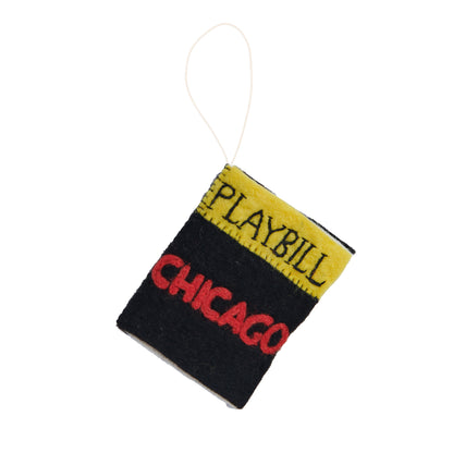 Felt Playbill Ornaments