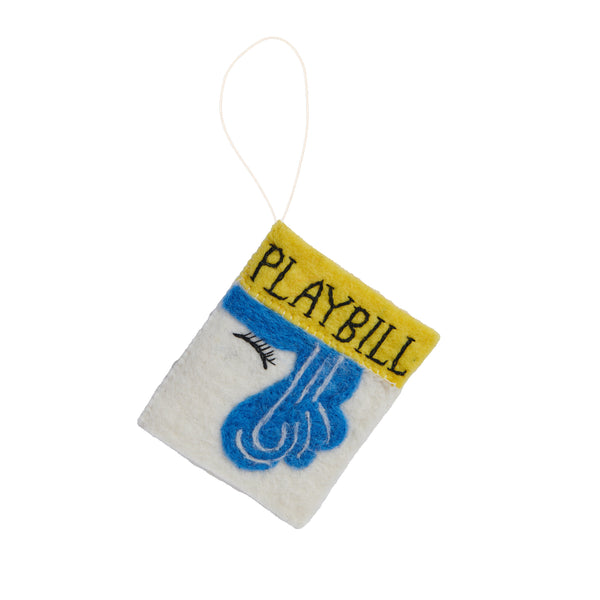 Felt Playbill Ornaments