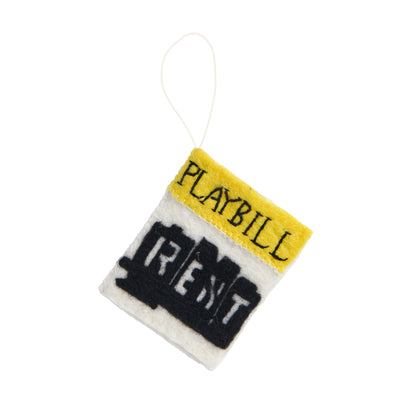 Felt Playbill Ornaments