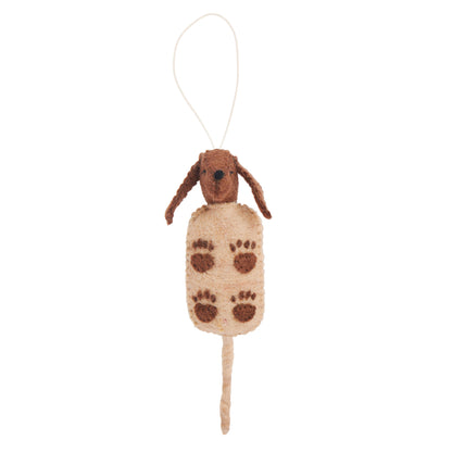 Felt Corn Dog Ornaments