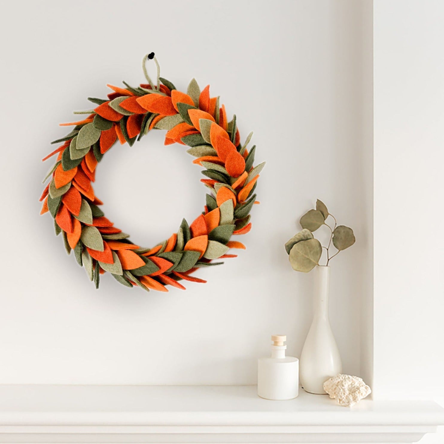 Felt Fall Foliage Wreath