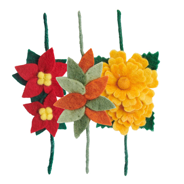 Felt Flower Wire Gift Wraps