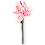 Felt Stargazer Lily Flower