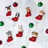 Felt Stocking Animal Ornaments