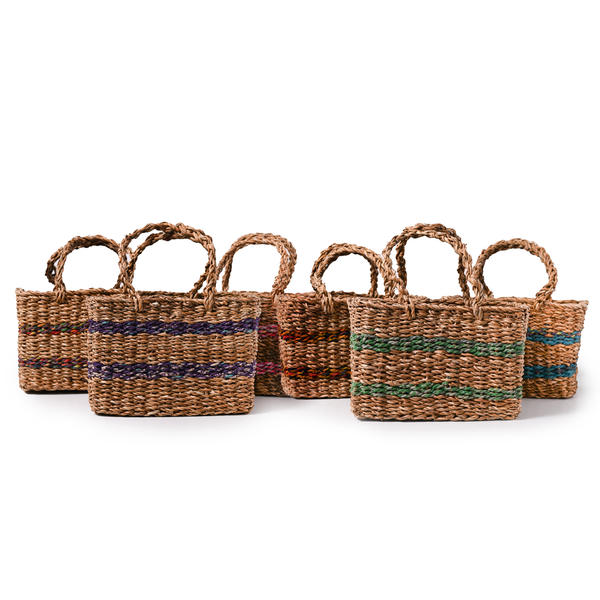 Recycled Sari Summer Basket