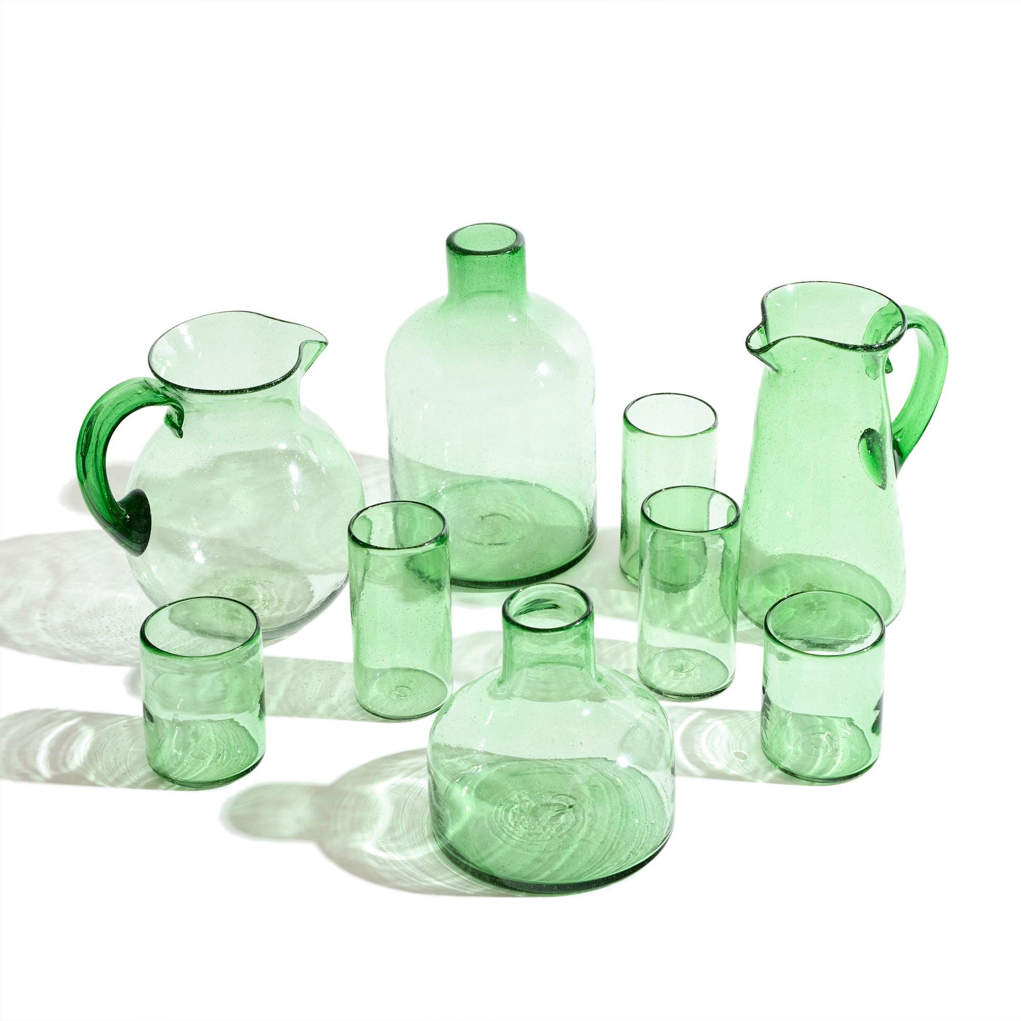 Verde Amiga Glass Pitcher