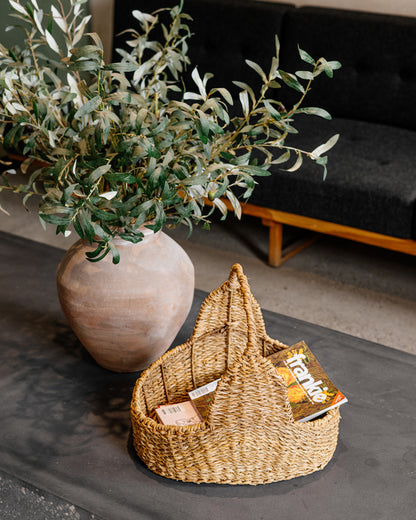 Woven Magazine Holder Basket