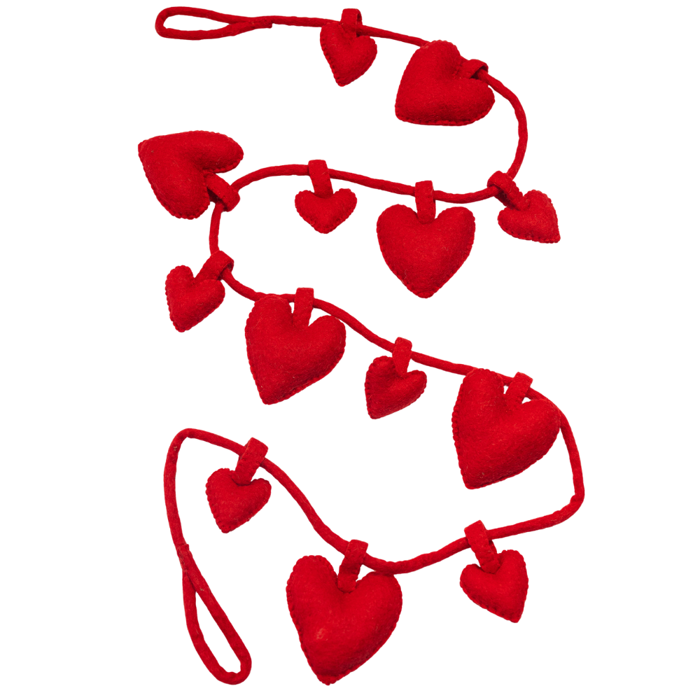 Felt Heart Garland