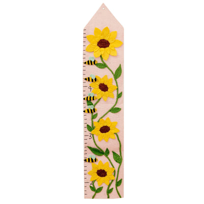 Felt Sunflower Growth Chart Growth Chart + Marker