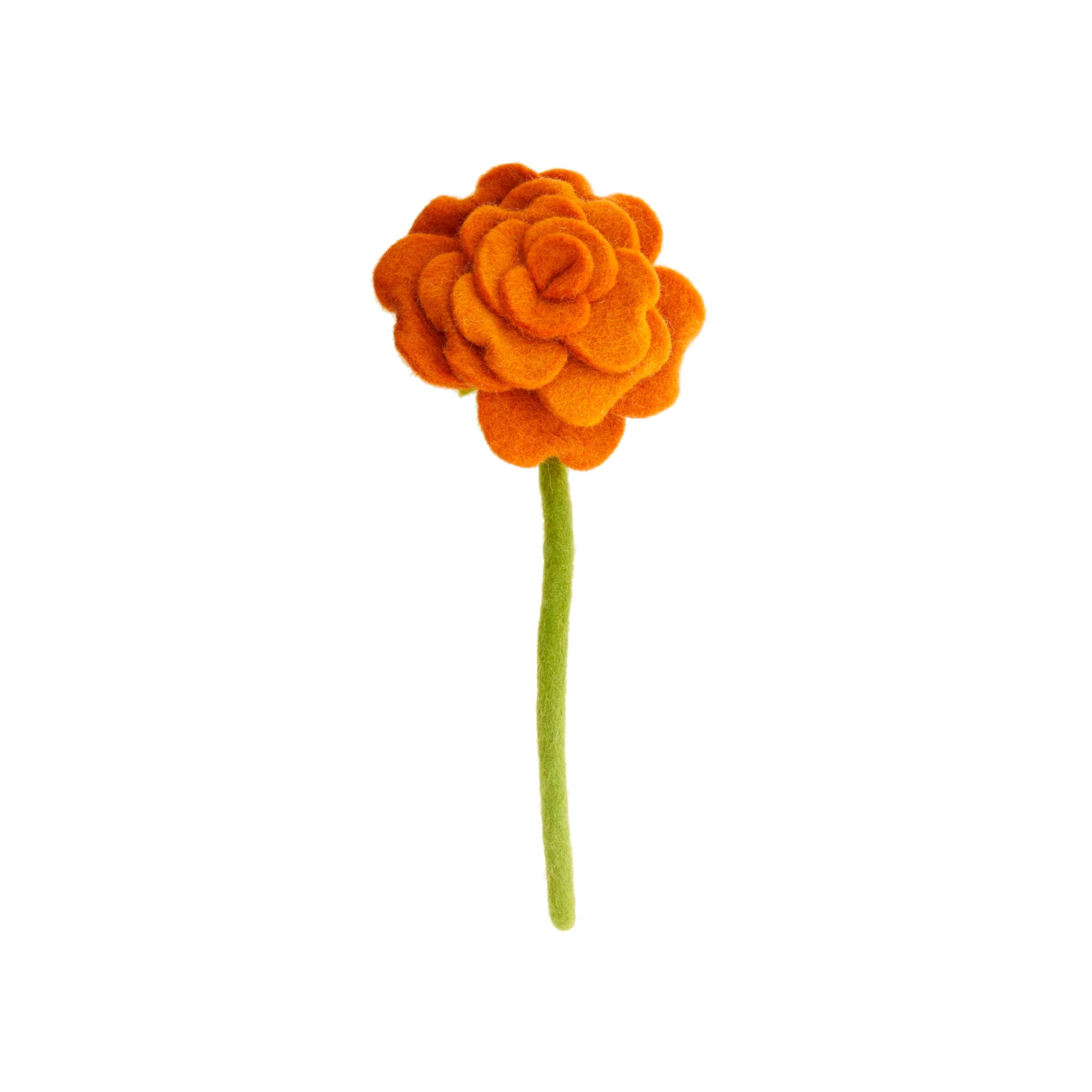Felt Blooming Rose Light Stem
