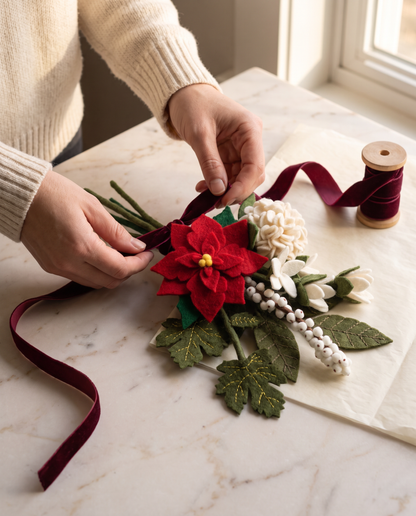 Winter Felt Flower Starter Pack