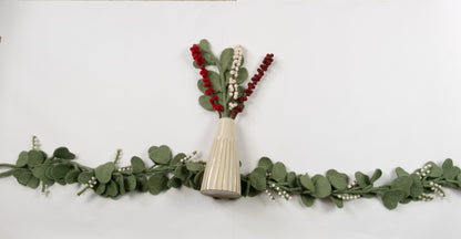 Felt Winterberry Ilex Stem