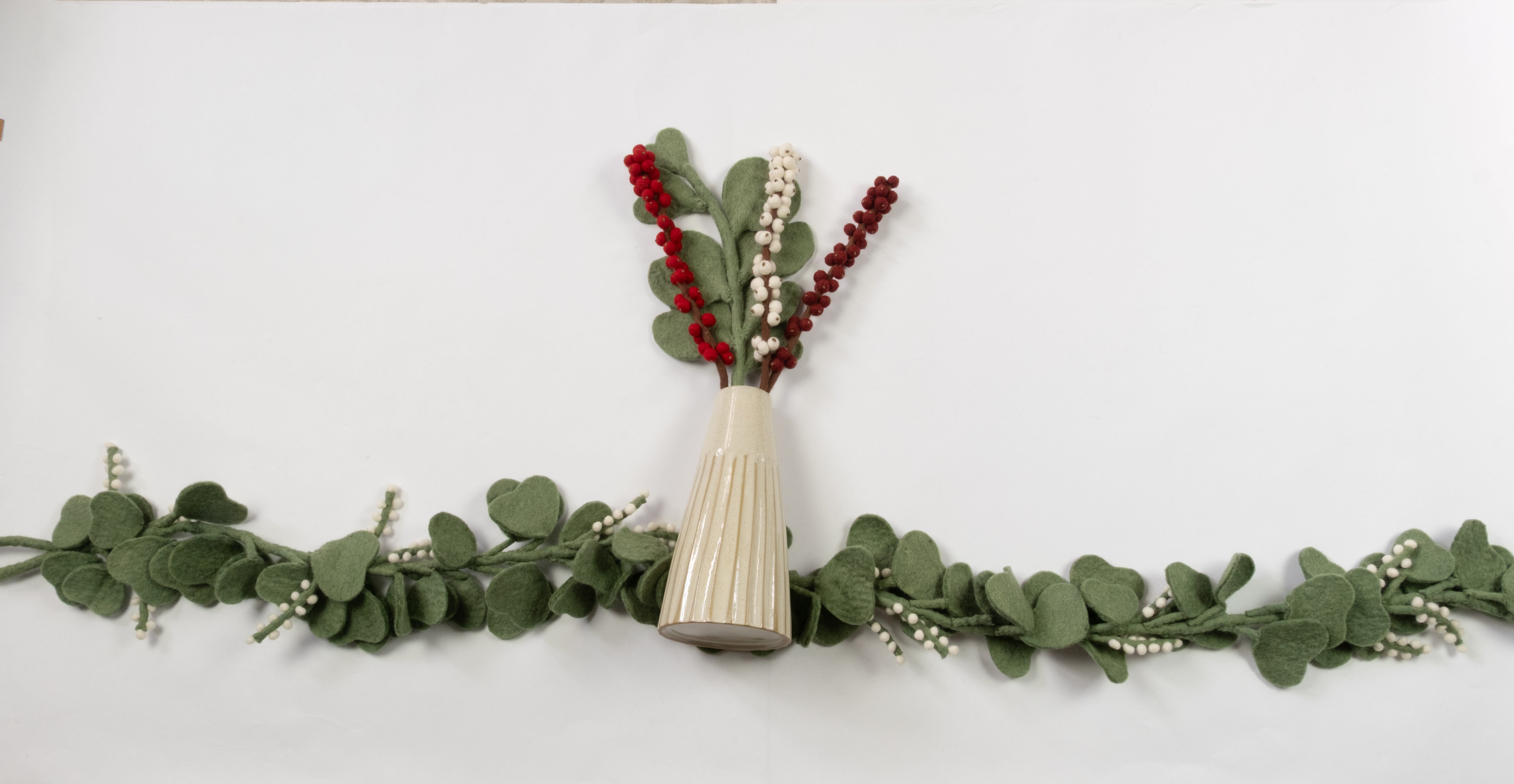 Felt Winterberry Ilex Stem
