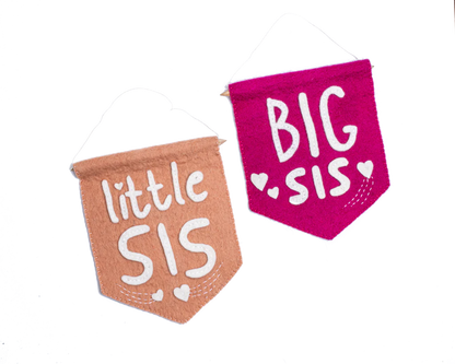 Felt Little Sis Banner Flag