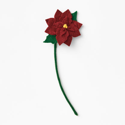 Felt Poinsettia Flower