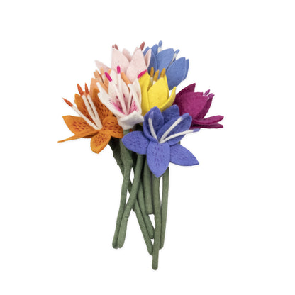 Felt Stargazer Lily Flower