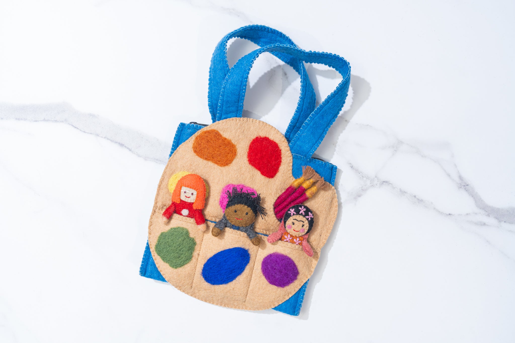 Felt Artist Puppet Bag