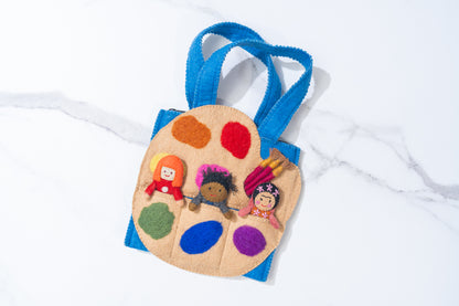 Felt Artist Puppet Bag