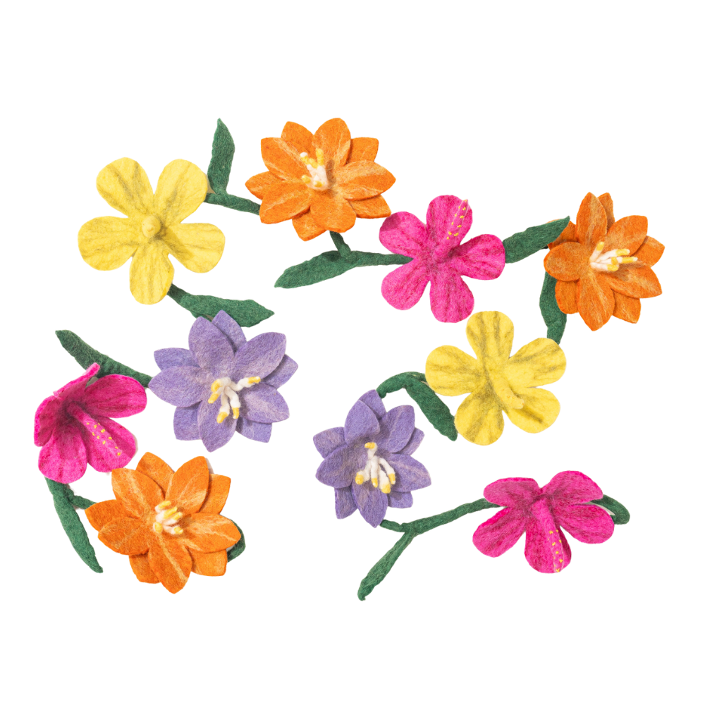 Felt Floral Garland