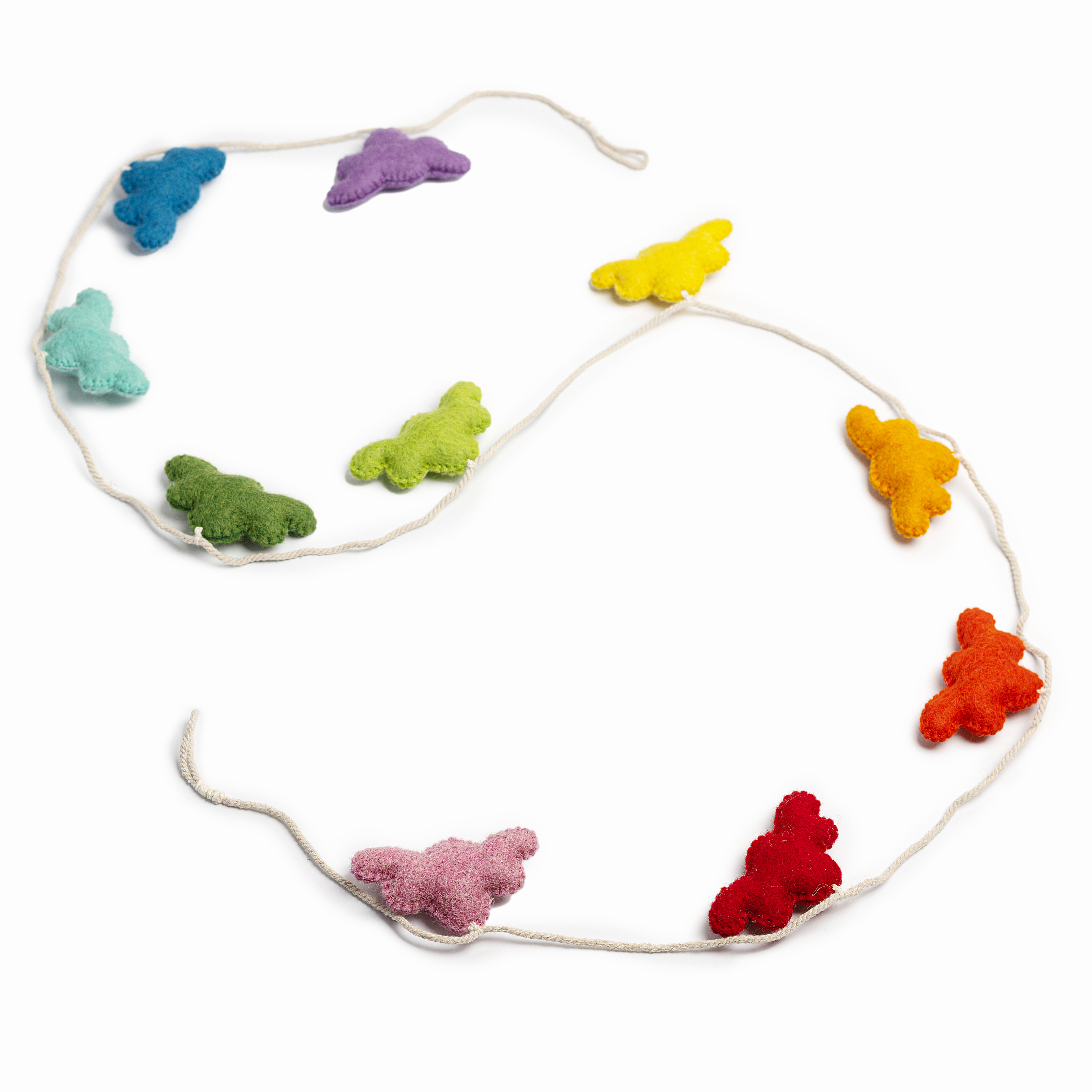 Felt Cloud Garland Grey & White