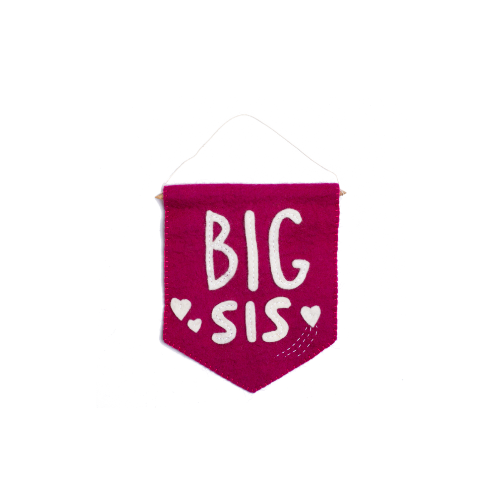 Felt Big Sis Banner Flag