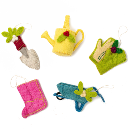 Felt Garden Ornaments