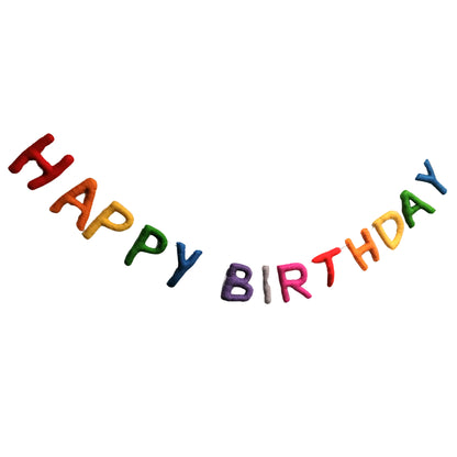 SAMPLE SALE: Felt Happy Birthday Garland