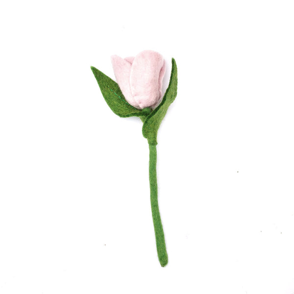 SAMPLE SALE: Felt Tulip Flower - Baby Pink
