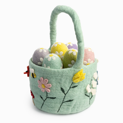 Felt Easter Basket Floral