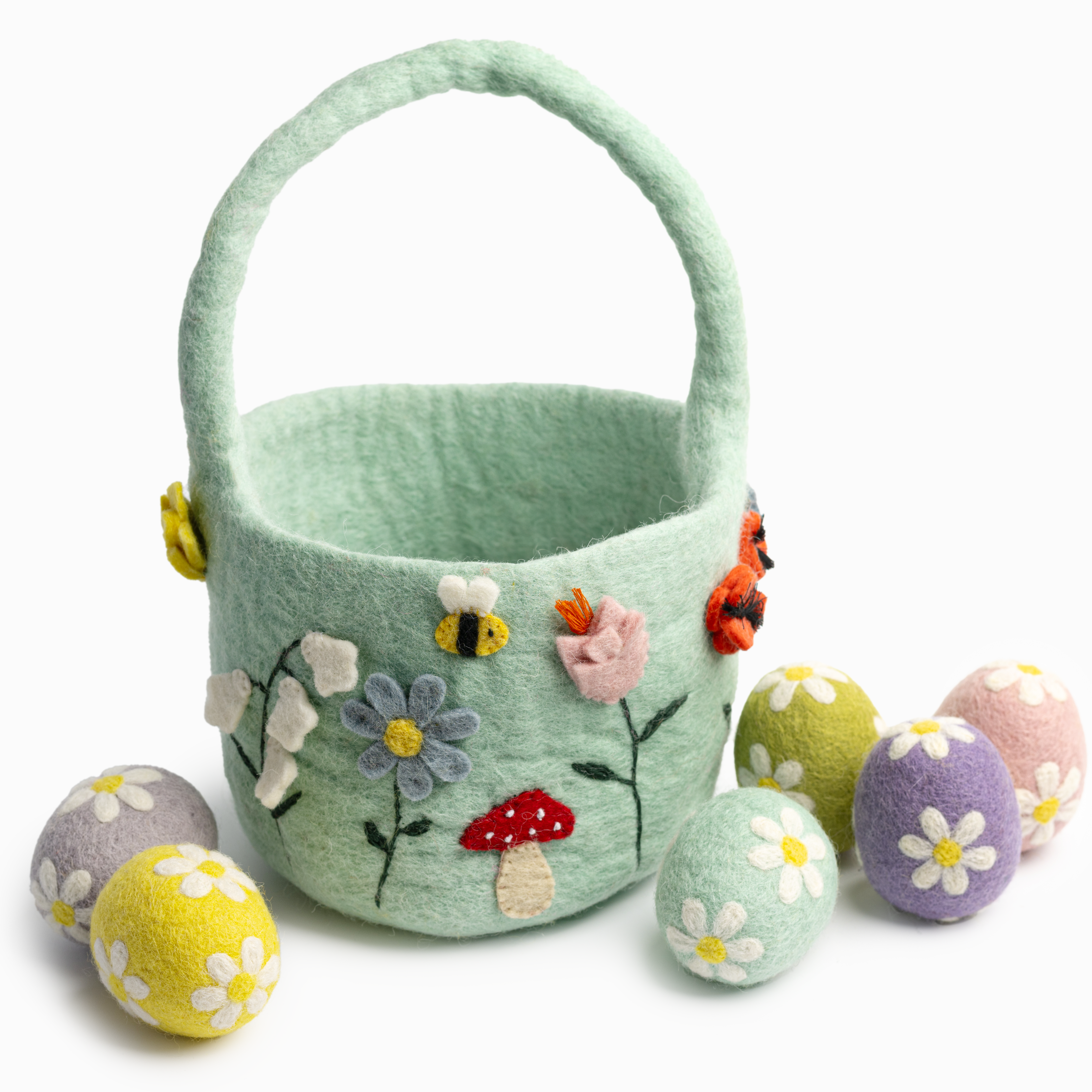 Felt Easter Basket Floral