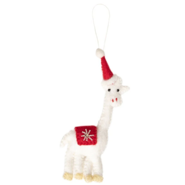 Embellished Felt Giraffe Ornament