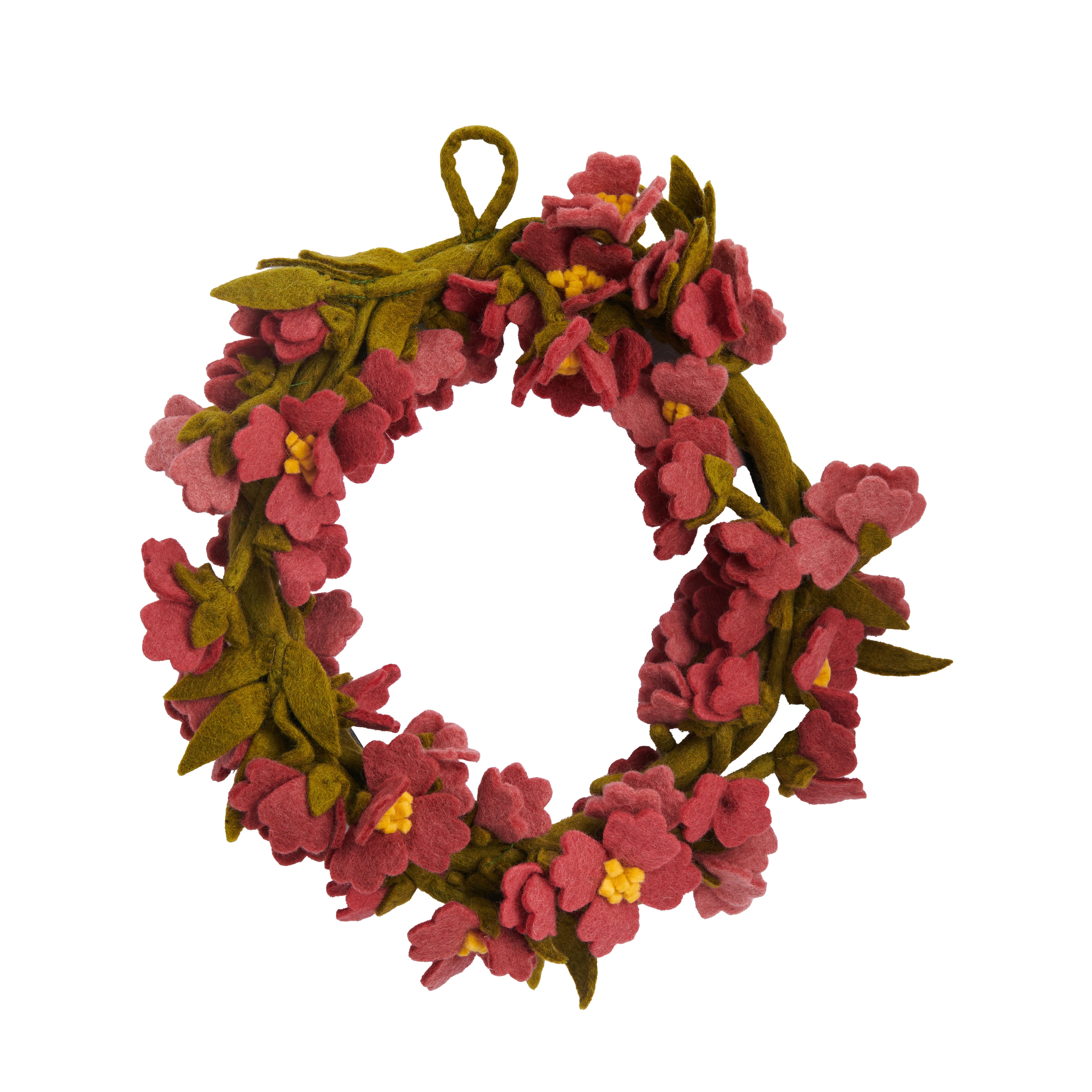 Felt Cherry Blossom Wreath