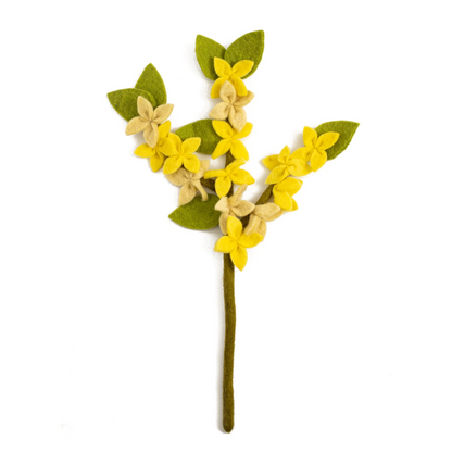 Felt Forsythia Flower