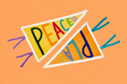 Felt Peace Pennant