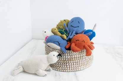 Knit Alpaca Stuffed Whale