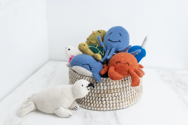 Knit Alpaca Stuffed Blowfish