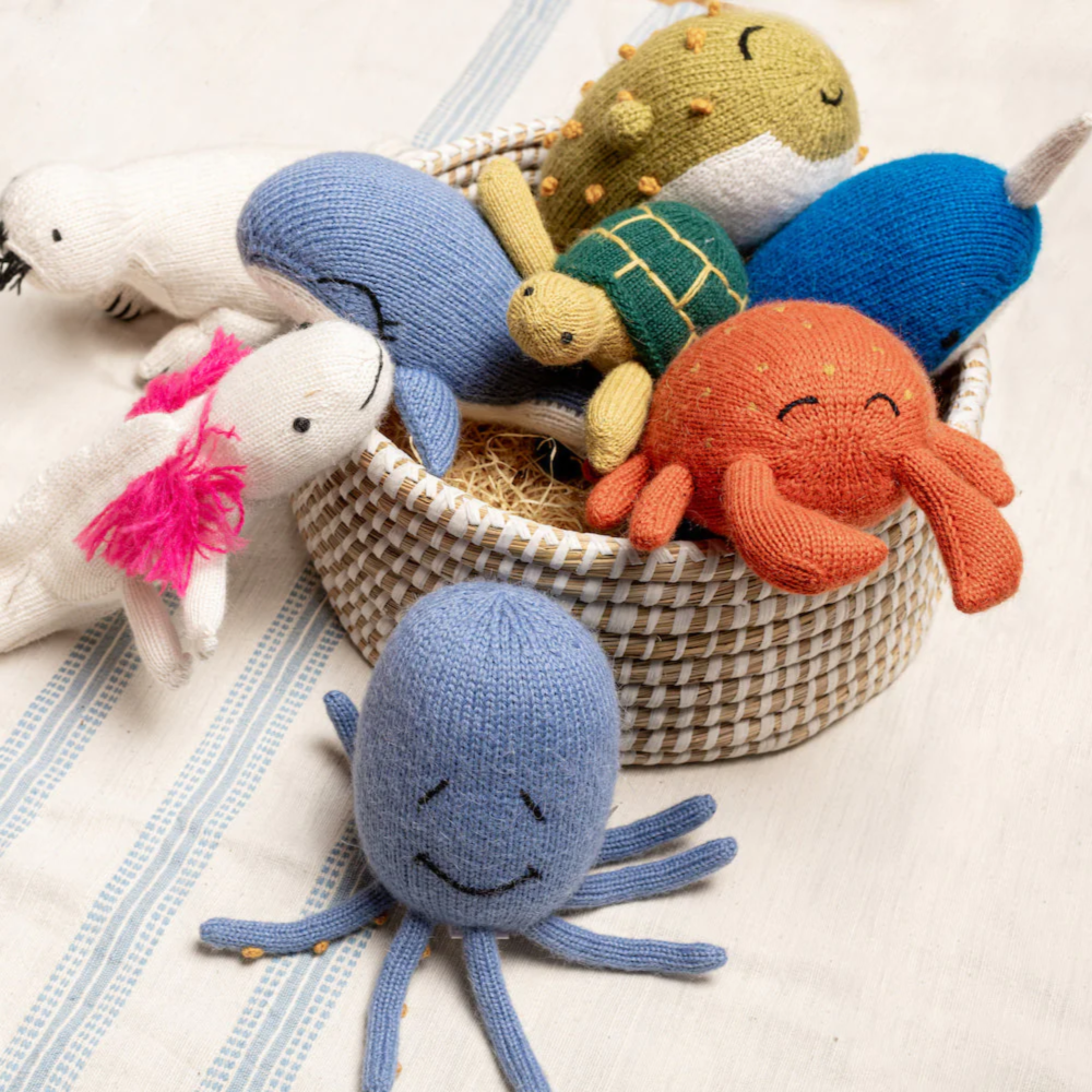 Knit Alpaca Stuffed Crab