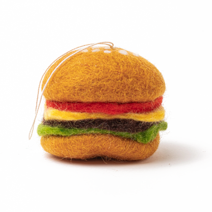 Felt Burger Ornament