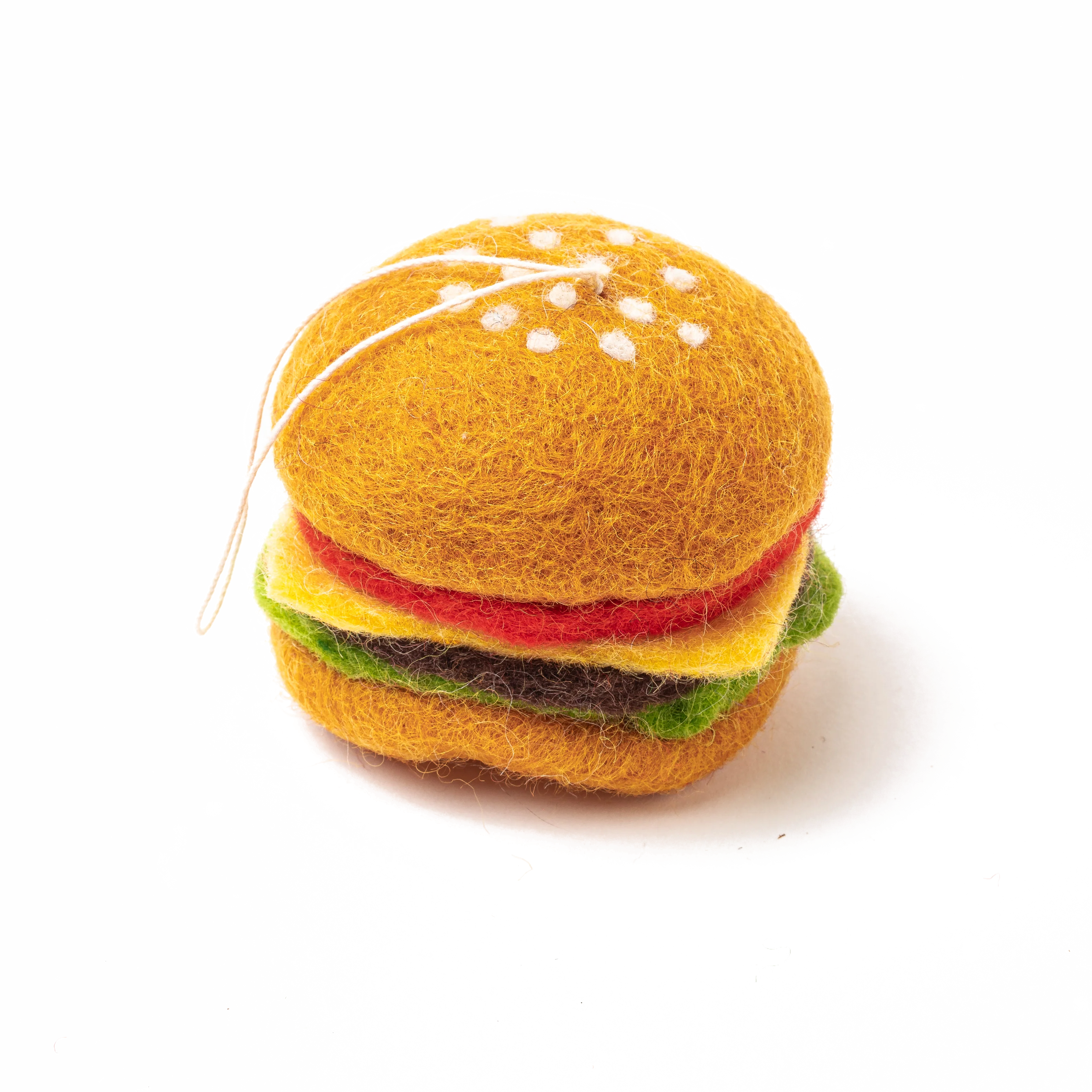 Felt Burger Ornament